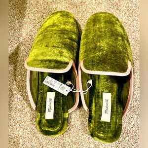 NEW Madewell Green & Pink Slippers - Size 9